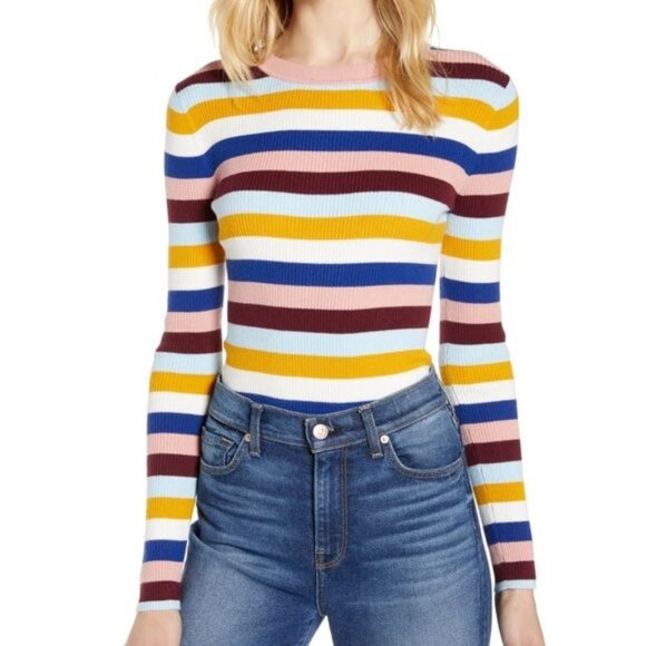Women's Halogen Ribbed Sweater - Picture 1 of 7